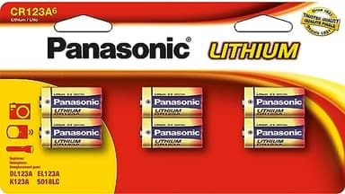 Panasonic Pile Photo Lithium CR123A spécial-Lot de 6