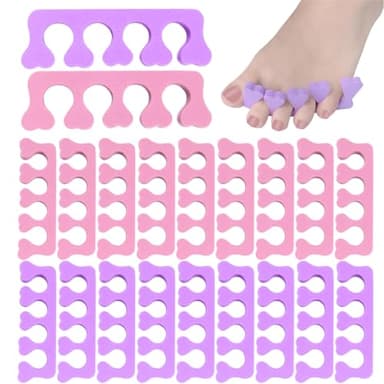 WUSJCOF 20 pièces Séparateurs d'Orteils en, Séparateurs de Doigts pour Manucure et Pédicure, écarteur orteil, toe spacer, Convient pour l'Art des Ongles, le Gel de Frottis, etc.