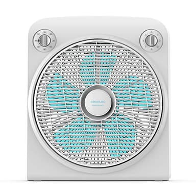 Cecotec EnergySilence 6000 PowerBox Black Ventilateur de sol 50 W 5 pales 3 vitesses moteur en cuivre rotatif Regilla 2 heures (Blanc)