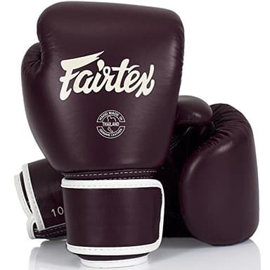 Fairtex Boxhandschuhe, Leder, BGV16, Maroon, GR. 12 Oz