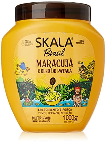 SKALA - Après-Conditionneur Brasil Maracuja e Óleo de Pataua - Contient Beurre de Karité et Panthénol - Sans Sulfates, Parabènes, Silicones, Pétrolatum et Huile Minérale, Multicolore, 1000 ml