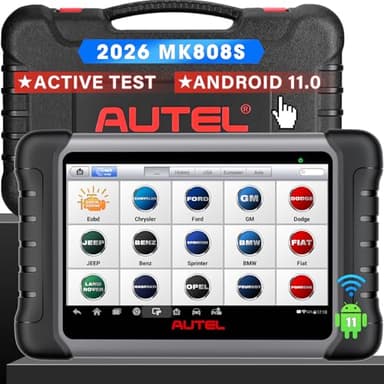 Autel MaxiCOM MK808S Valise Diagnostic Auto, 2026 Bidirectionnel comme MX808S, MK808BT Pro, Fonctionne comme MX900 MK900 MK900BT OBD2 Diagnostic Voiture, 28+ Service, Test Actif, Codage Injecteur,OS11