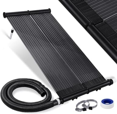 KESSER® Panneau solaire ECO - Chauffage de piscine - 108 x 74 x 15 cm - Chauffage à eau chaude - Chauffage solaire pour piscines - Plastique résistant aux UV - Débit : 10 000 litres par heure