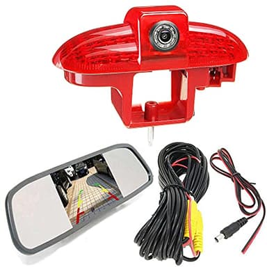 Kit caméra de recul de feu stop HD avec moniteur rétroviseur, caméra de recul de remplacement pour Renault Trafic II III Diesel Essence Traction avant FL EL JL JG FG/Nissan Primastar Diesel Essence