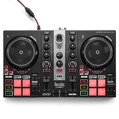 Hercules DJControl Inpulse 200 MK2 – Contrôleur DJ idéal pour apprendre à mixer - Logiciels et tutoriels inclus