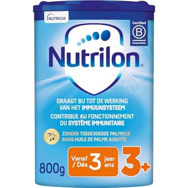 NUTRILON 3+ - Lait de croissance pour les tout-petits à partir de 3 ans - Formule nutritive avec des nutriments essentiels - Boîte 800g