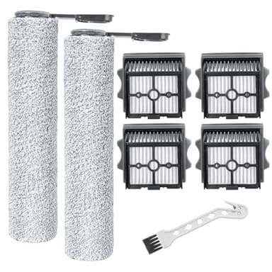 Heykewi Rouleau de Brosse et Filtre HEPA pour Tineco Floor One Stretch S6 / Switch S6 / S6 stretch lite / S7 Stretch Ultra / ‎S9 Artist/Floor One i6 Stretch / i5 Stretch/Switch S7 Stretch