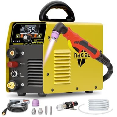 Haxiaoer HXC550D Coupe-plasma 240 V, 55 A sans contact avec grand écran LED, coupe maximale de 18 mm, pour couper des métaux conducteurs
