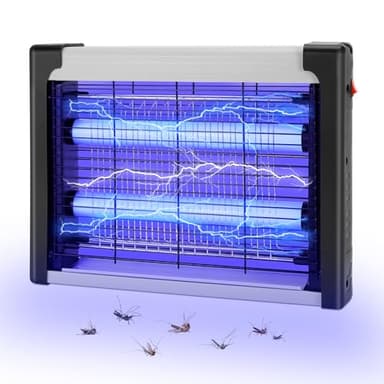 Lampe UV Anti Moustique, Moustique Electrique 4W, Destructeur Moustique Electrique LED, Tueur de Moustiques Electroniques pour Maison L'hôtel Restaurant, PIEGE A Mouche Efficace Portée 80M²