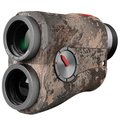 MiLESEEY Telemetre Chasse, Mesure 1000Yds/915m, Double Affichage Rouge ou Noir, Angle de Champ 7.5°, Haute Transmission de la lumière, Mesure de la Vitesse, léger télémètre de Chasse