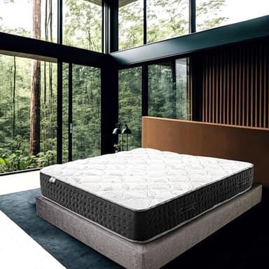 Luxury Literie | Matelas Sérénité 160 x 200 cm | Ressorts Ensachés | Mousse Haute Densité | Indépendance de Couchage | Soutien Ferme et Durable | 27cm (+/- 2 cm)
