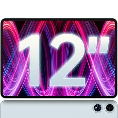 TECLAST T60Plus 90Hz Tablette Tactile 12'' Pouces 2K Android 14, MTK G88 Octa-Core 2.0GHz CPU, 16Go RAM+128Go ROM（4To TF） TDDI 2000x1200, 8000mAh, 4G LTE/5G/GMS/GPS/Widevine L1/3.5MM [2025]