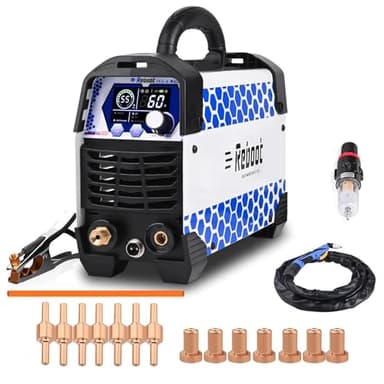 Reboot Découpeuse plasma 60A 230V HF Touch Arc Machine de découpe plasma air, IGBT Inverter Découpeuse plasma métal CUT60 pour débutants&DIY