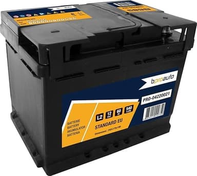Batterie de voiture BPROAUTO 60Ah/540A CITROËN C3 1.4 HDi