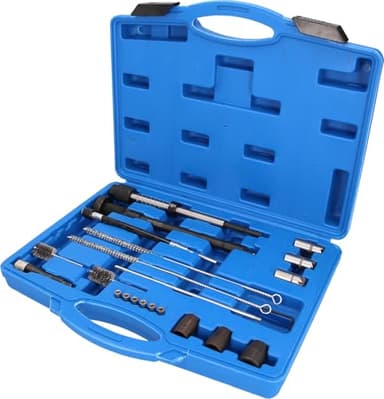 BRILLIANT TOOLS BT551300 Kit de nettoyage pour logement et gaine d’injecteur, 21 pcs [Powered by KS TOOLS]