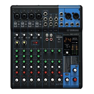 Yamaha MG10XU - Console de mixage compacte avec 10 canaux d'entrée, effets, USB et préamplis micro D-PRE