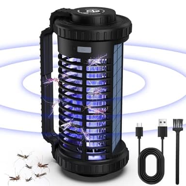 Lampe Anti Moustique, Electrique Anti Moustique Exterieur Intérieur, USB Tue Mouche Electrique Piege a Moustique, Tueur d'Insectes Pas Bruit Tueur de Moustiques Efficace