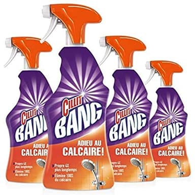 Cillit Bang Pistolet Nettoyant surpuissant Crasse/Calcaire, Lot de 4 x 750ml