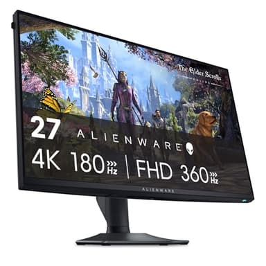 Alienware AW2725QF 27" 4K UHD (3840x2160) Écran PC Gaming, 360Hz, Fast IPS, 0.5ms, Compatible NVIDIA G-Sync, 95% DCI-P3, HDR600, Dolby Vision, USB-C, DisplayPort, 2X HDMI, 4X USB, Garantie 3 Ans