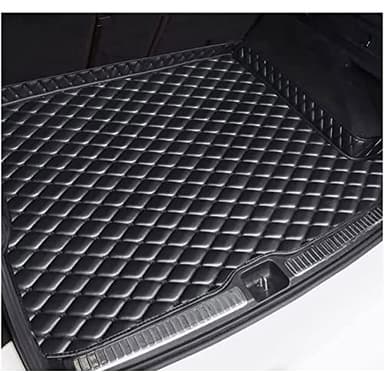 YHQKJ Tapis de Coffre Voiture pour MG EHS eHS 2018 2019 2020 2021 2022, Cuir Bac de Coffre ImerméAbles Cargaison Tapis AntidéRapant Housse Protection Accessories,A/All-Black
