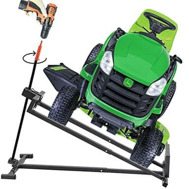 SwitZer Élévateur pliable pour tondeuse autoportante 400 kg - Rampe d'élévation pour tracteur de jardin - Cric avec kit d'électroportatif SZ-LML01 Gris