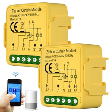 Lot de 2 modules d'interrupteurs WiFi intelligents Avec réglage de la durée de fonctionnement Compatible avec Google Home, Smart Life et Tuya Smart