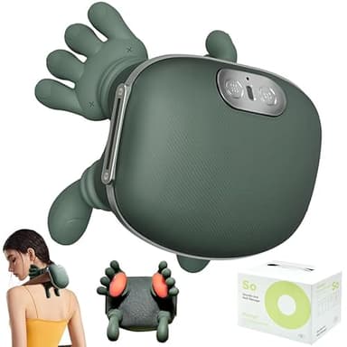 Masseur Dos et Cervicales, Masseur Cervical, Masseurs 4D Shiatsu, Masseur Dorsal Chauffant, 3 Mode 2 Temp, Massage Cervicales et Cou, Main Massante Nuque, Cadeau pour Femmes et Hommes Soulager Fatigue