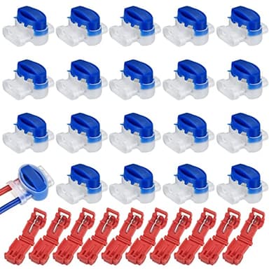 20 Pcs Connecteurs de Câbles pour Robot Tondeuse, Connecteurs de Câble Remplis des Résines, Raccords Remplis de Gel pour Jardin Extérieur Tondeuse Robot Automower, avec 10 Connecteurs Borne