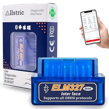 Allstric® Obd2 Diagnostic Voiture Multimarque. Elm 327 Outils Diagnostics système Moteur OBD-II. OBD2 Bluetooth Original pour Diagnostic Voiture. Valise Diagnostic Auto Multimarque.
