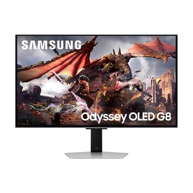 Samsung Écran PC Gaming Odyssey OLED G80SD 32'', 240Hz, 0,03ms, OLED, 4K UHD (3440x2160), 1000000:1, Ajustable en Hauteur, pivotable, orientable, inclinable, LS32DG802SUXEN