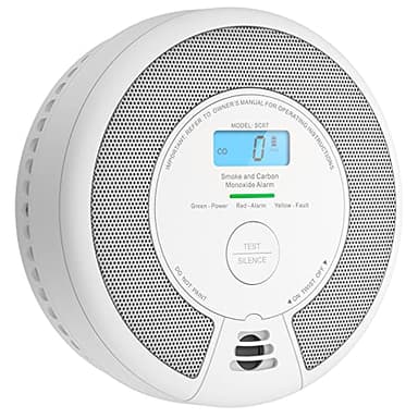 X-Sense Détecteur de Fumée et de Monoxyde de Carbone Autonome de 10 Ans, Détecteur de Fumée et de CO avec Bouton de Test, Vérification Automatique, Selon EN14604 et EN50291, SC07
