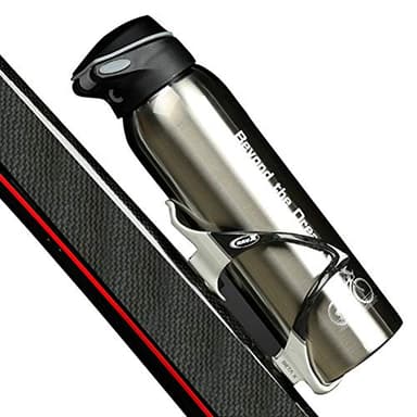 Prom-near - Gourde en aluminium - 500 ml - Pour vélo - En alliage d'aluminium - Isotherme, Argent (Silver)