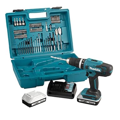 Perceuse à percussion 18V Li-Ion (2x 2.0 Ah) avec kit 74 accessoires - MAKITA HP488DAEX1