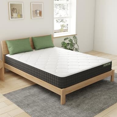 Novilla Matelas Mémoire de Forme 90x190 cm, 20 cm, Mousse de Bambou, Réversible, Certifié Oeko-TEX, Confort et Respirable, Medium-Pro, Noir