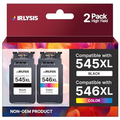 AIRLYSIS PG-545XL CL-546XL Cartouche d'encre Remplacement pour Cartouche Canon 545-546 pour Pixma TS3350 TR4550 TS3450 TS3150 MG2555S TS3151 TS3355 TS3351 TS3452 MG2950 MG2450 TS3451 (Noir, Couleur)