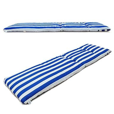 VIGIVISION Coussin de chaise longue. Matelas pour chaise longue dimensions 180 x 55 x 8 cm. Bleu.