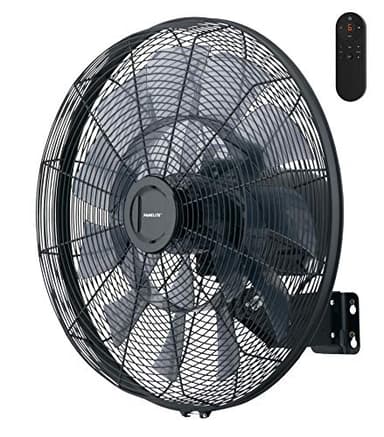 Fanelite - Ventilateur mural FW45-DC - Moteur DC - Diamètre 45 cm - 6 vitesses - Oscillant ou fixe - Professionnel - Silencieux - Très fort débit d'air