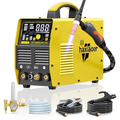 Aluminium Poste à Souder TIG AC/DC 230 V avec impulsion [grand écran LED] 200 A Onduleur numérique AC Impulsion TIG/AC TIG/DC Impulsion TIG/HF-TIG/Poste de soudage à l'arc HXT200P AC DC Pro