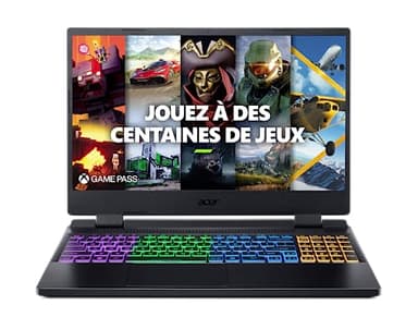Acer Nitro 5 AN515-58-54PH Ordinateur Portable Gaming 15,6'' Full HD IPS 144 Hz, PC Portable Gamer (Intel Core i5-12450H, NVIDIA GeForce RTX 4060, RAM 16 Go, 512 Go SSD, Windows 11) - pc gaming Noir