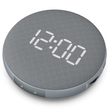 REACHER Réveil vibrant extra-fort pour dormeurs profonds, adultes et adolescents – Coussin vibrant avec batterie, idéal pour les voyages, réglage automatique de la luminosité