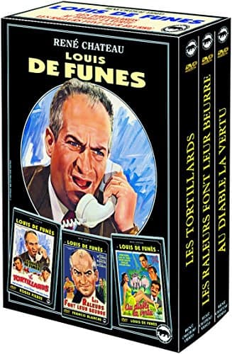 Coffret Louis de Funes 3 DVD : Tortillards / Au diable la vertu / Les raleurs font leur beurre