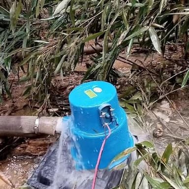 ZHOZHUT Générateur Hydraulique 300W Générateur Hydroélectrique à Eau 220V Générateurs Hydroélectriques De Choc, Petit Générateur Hydroélectrique à Turbine à Eau Pour L'Extérieur, L'éclairage,300w,220V