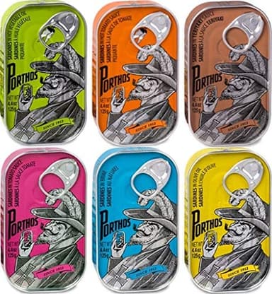 Variété de sardines de Porthos - 6 boîtes | Portugal