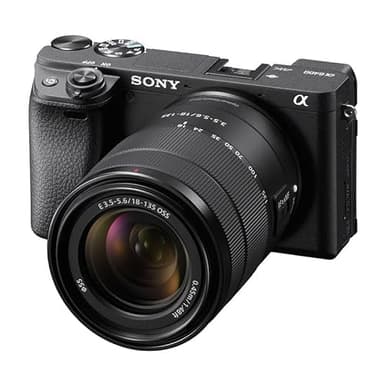 Sony Alpha 6400 - Appareil Photo Numérique Hybride APS-C avec 18-135mm Objectif (24,2 MP, AF en 0.02s, Suivi des Yeux, 4K HLG, Ecran Selfie Vlogging)