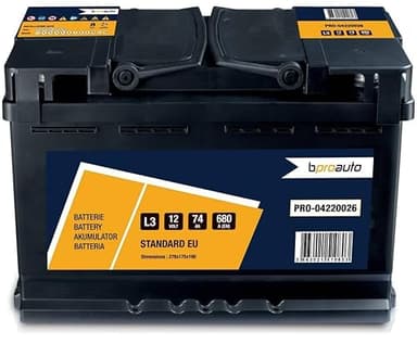 Batterie de voiture BPROAUTO 74Ah/680A RENAULT CLIO 1.5 dCi 90