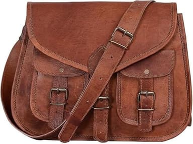 Alaska Exports Sac à main en cuir véritable pour femme, sac fourre-tout, sac à bandoulière (9 X 11 X 3.5) pouces
