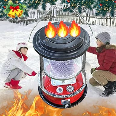 Chauffage au pétrole avec protection,4.5L Poêle À Pétrole Portable,Sans électricité Chauffage au Pétrole,Sans Odeur,Faible consommation d'énergie,Convient à pêche blanche, balcon, intérieur