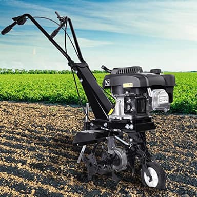 BRAST motobineuse thermique 176ccm 6CV 4,4kW largeur 36cm, profondeur 17,5-30cm 4 fraises autoconduite commutable vitesse nominale 3 600 tr/min motoculteur thermique 4 temps