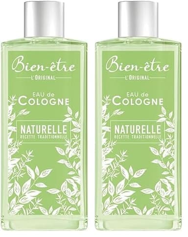 Bien Être - Eau de Cologne Naturelle - 500 ml (Lot de 2)
