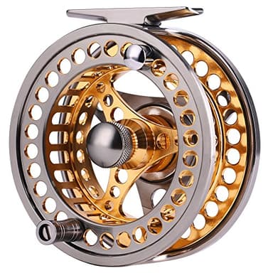 Sougayilang Moulinet de pêche à la Mouche avec Corps et Bobine en Alliage d'aluminium usiné CNC - Taille 5/6